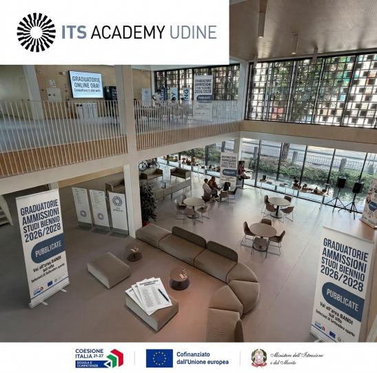 Pubblicate le graduatorie di ammissione degli studenti ai corsi ITS biennio 2026/2028
